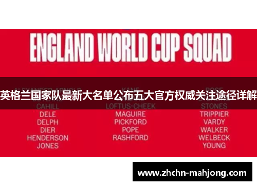 英格兰国家队最新大名单公布五大官方权威关注途径详解